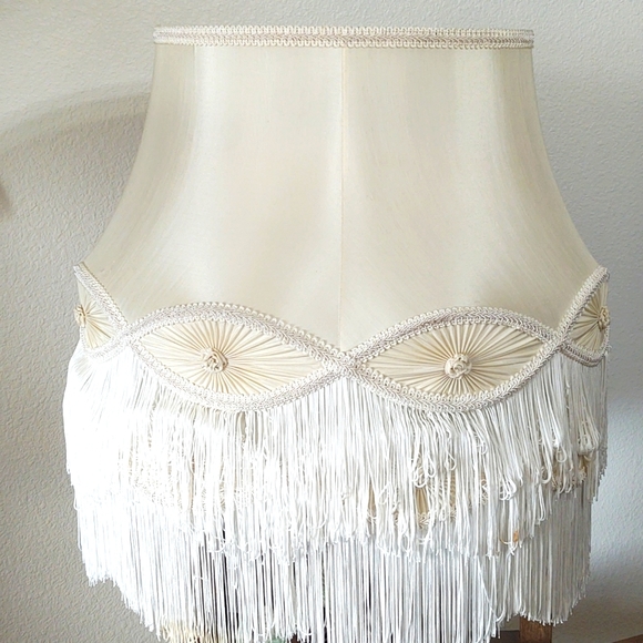 Antique Silk Lampshade - Picture 7 of 8